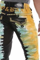 CD664 Herren Slim-fit-Jeans im extravaganten Look