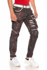 CD636 Jeans cómodos para hombres en una apariencia extravagante