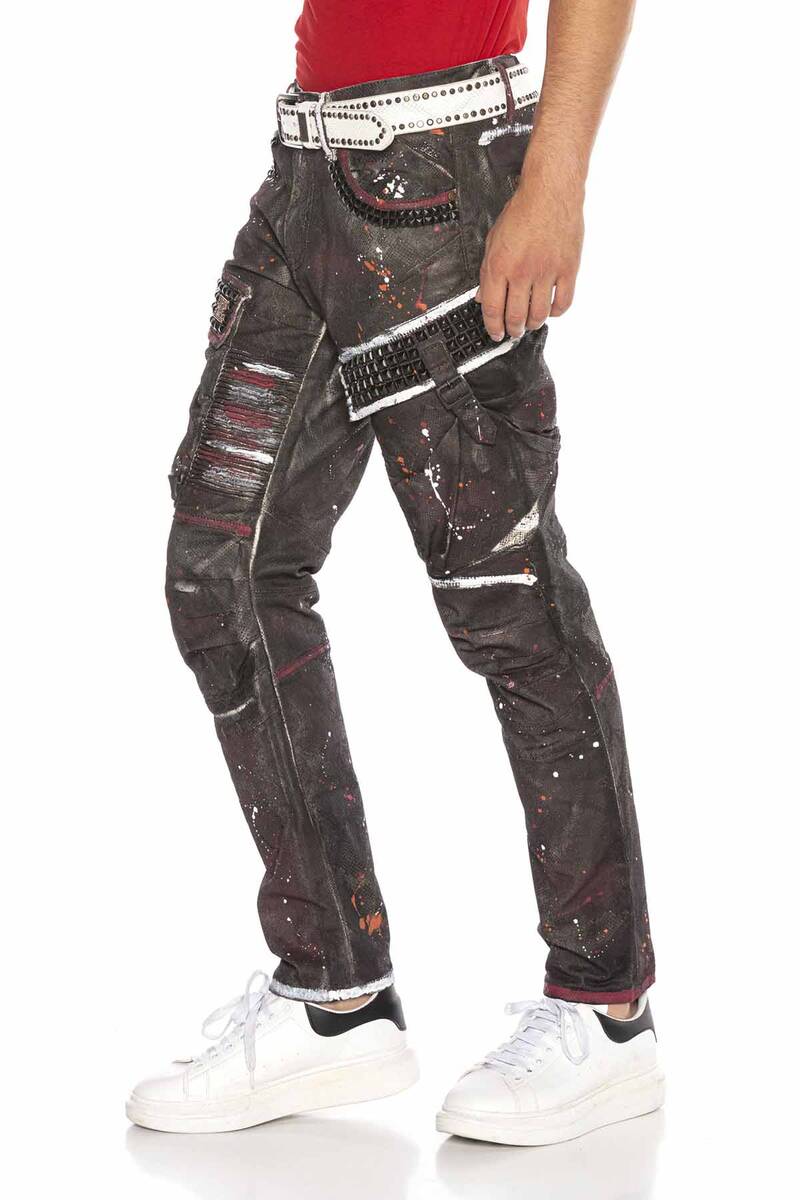 CD636 Jeans cómodos para hombres en una apariencia extravagante