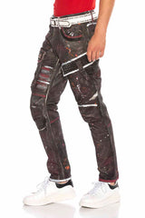 CD636 Jeans cómodos para hombres en una apariencia extravagante
