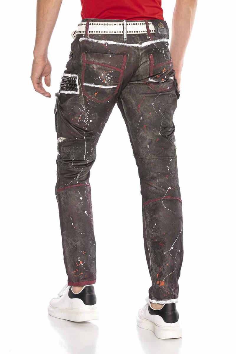 CD636 Jeans cómodos para hombres en una apariencia extravagante