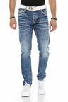 CD622 Men Straight Fit-Jeans con lavado frío