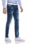 CD603 Jeans para hombres en el corte de ajuste directo de moda