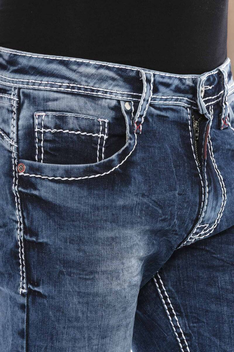 CD588 Herren bequeme Jeans in klassischem Design