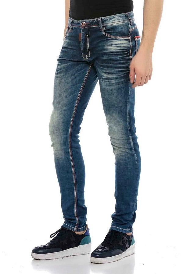 CD557 Jeans droit pour hommes coupe droite