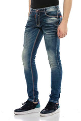 CD557 Jeans droit pour hommes coupe droite