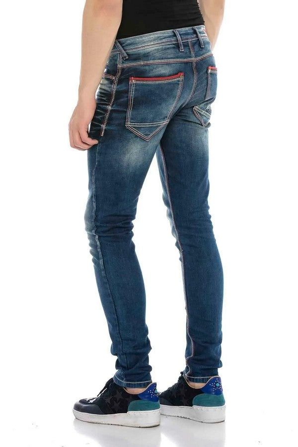 CD557 Jeans droit pour hommes coupe droite