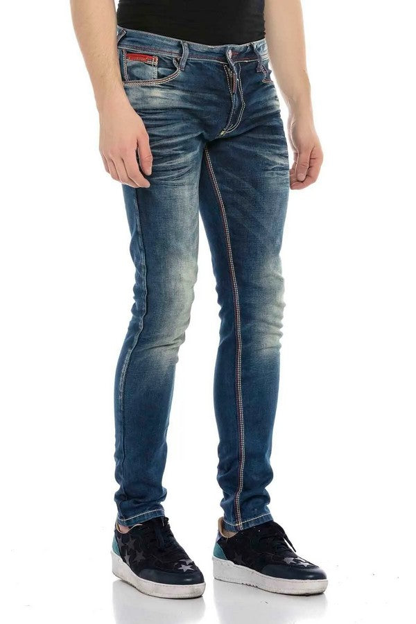 CD557 Jeans droit pour hommes coupe droite