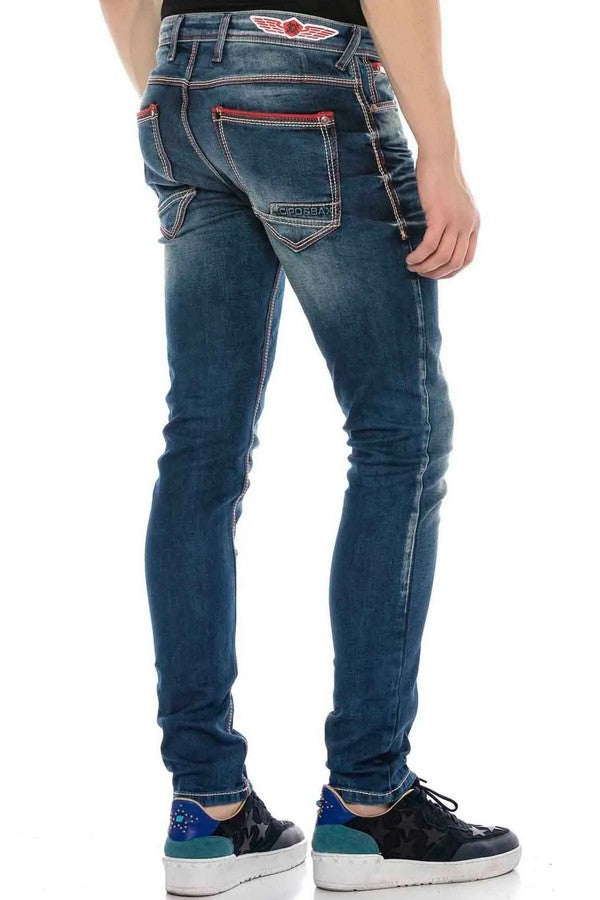 CD557 Jeans droit pour hommes coupe droite
