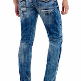 CD434 Men Slim-Fit-Jeans with button pockets in regular fit