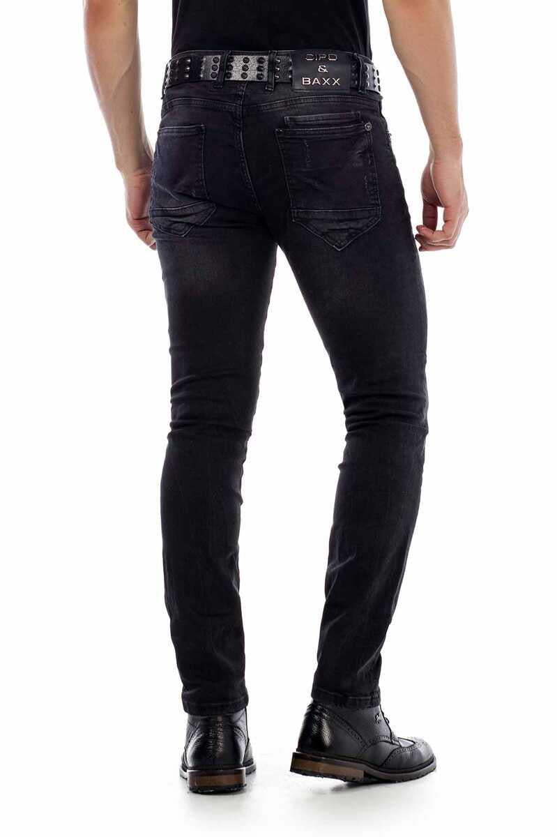 CD426 Jeans cómodos para hombres con nittilla