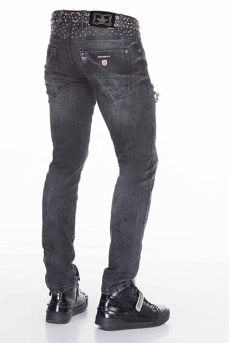 CD396 Jeans cómodos para hombres en el corte de ajuste regular