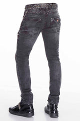 CD396 Jeans cómodos para hombres en el corte de ajuste regular