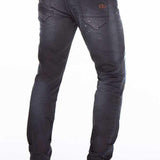 CD388 men's comfortable jeans with destroyed effects