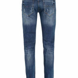 CD368 jeans confortables pour hommes avec patch en slim fit