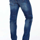 CD331 Jeans confortable pour hommes avec un lavage discret Straight Fit