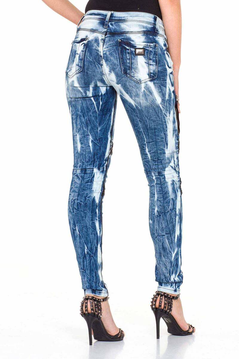 WD368 Rohrenjeans femminile con ricamo alla moda