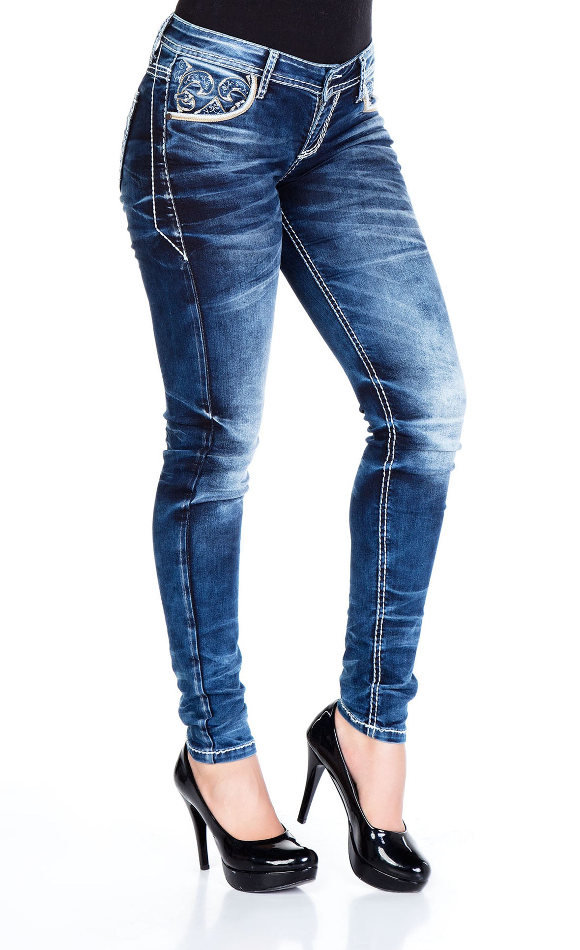 WD251 Jeans Azules para Mujer