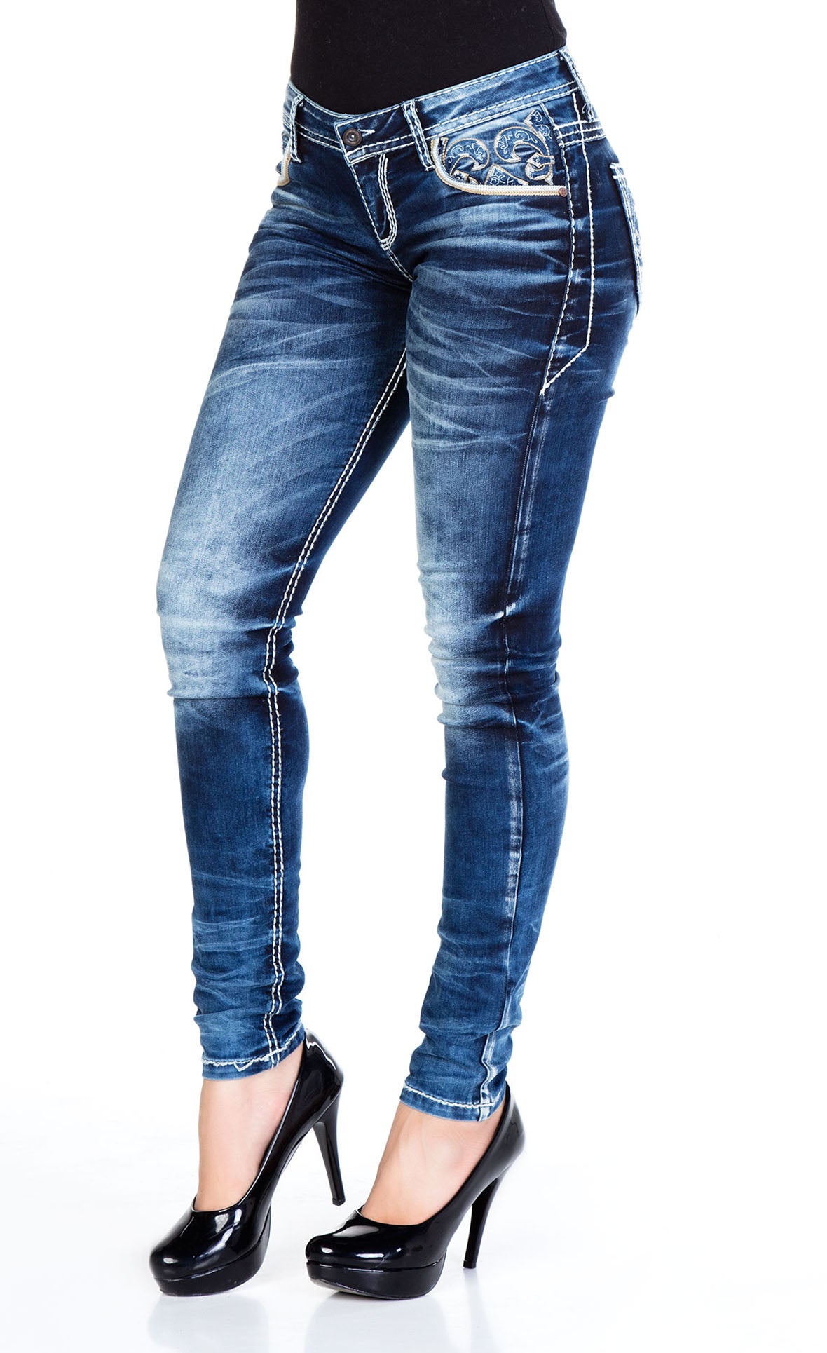 WD251 Jeans Azules para Mujer