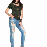 WD326 jeansy damskie