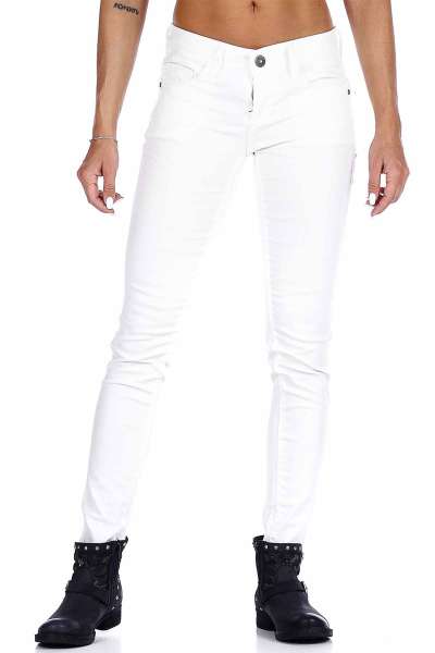 WD297 Women Slim Fit Jeans met Basic