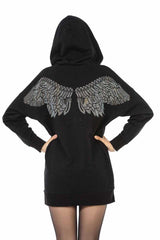 WY149 Robe de jersey pour femmes avec un design de strass élaboré