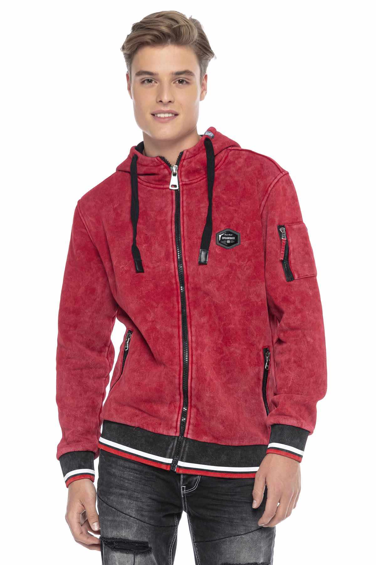 CL418 SUDADERA CON CAPUCHA PARA HOMBRE