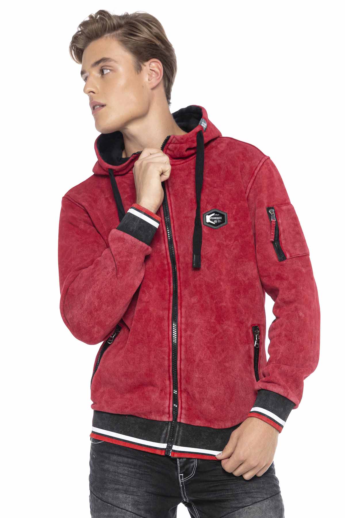 CL418 SUDADERA CON CAPUCHA PARA HOMBRE
