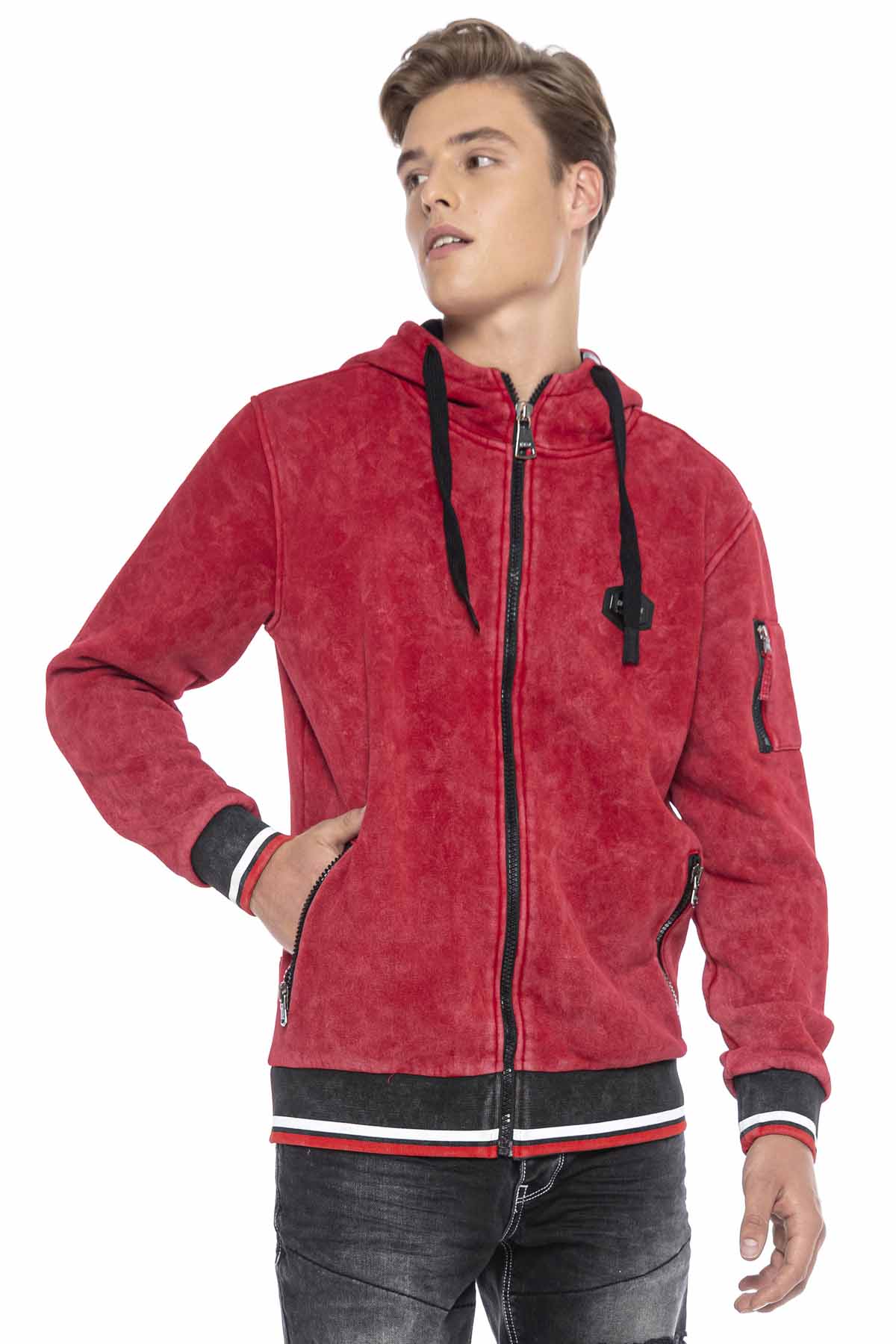 CL418 SUDADERA CON CAPUCHA PARA HOMBRE
