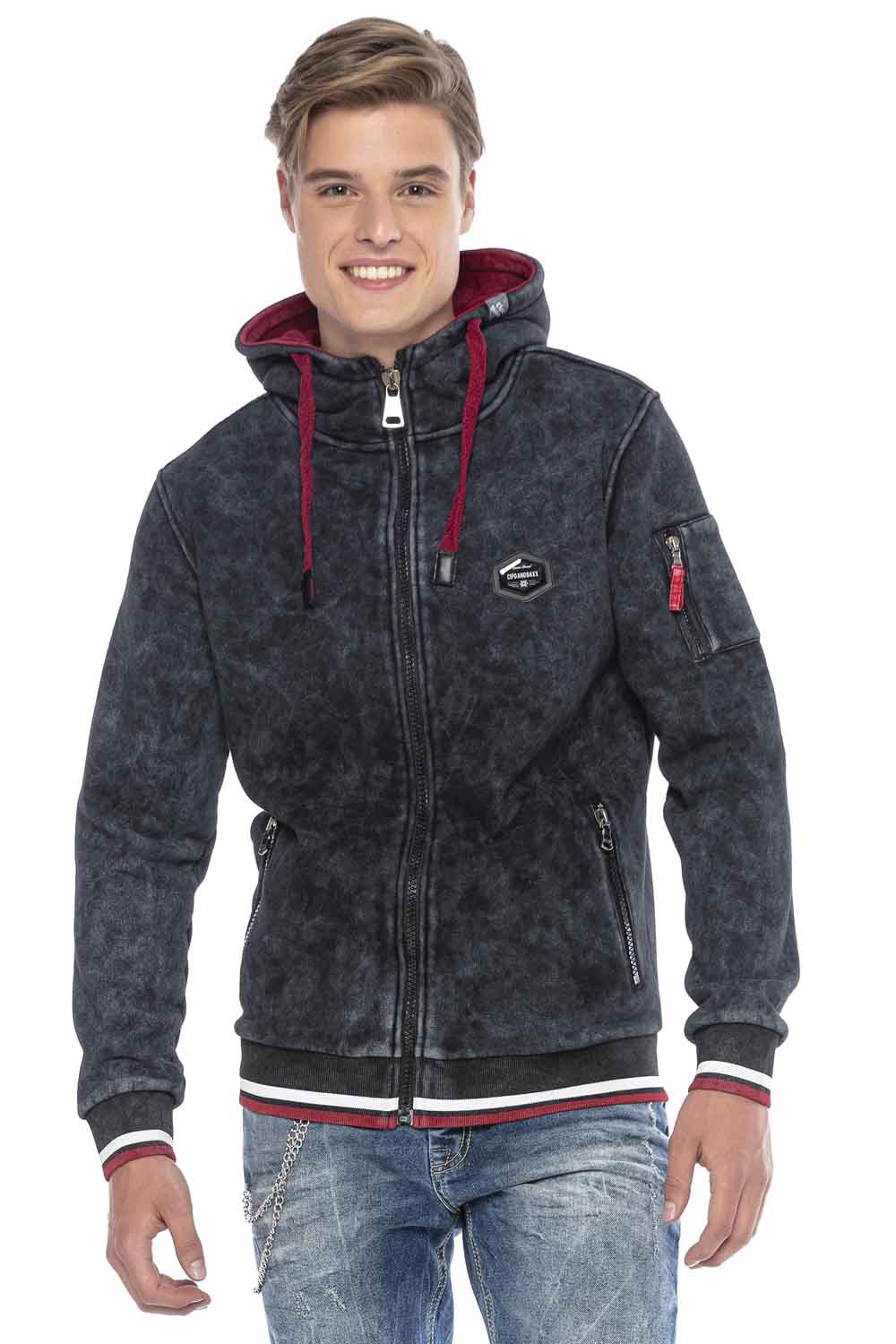 CL418 SUDADERA CON CAPUCHA PARA HOMBRE