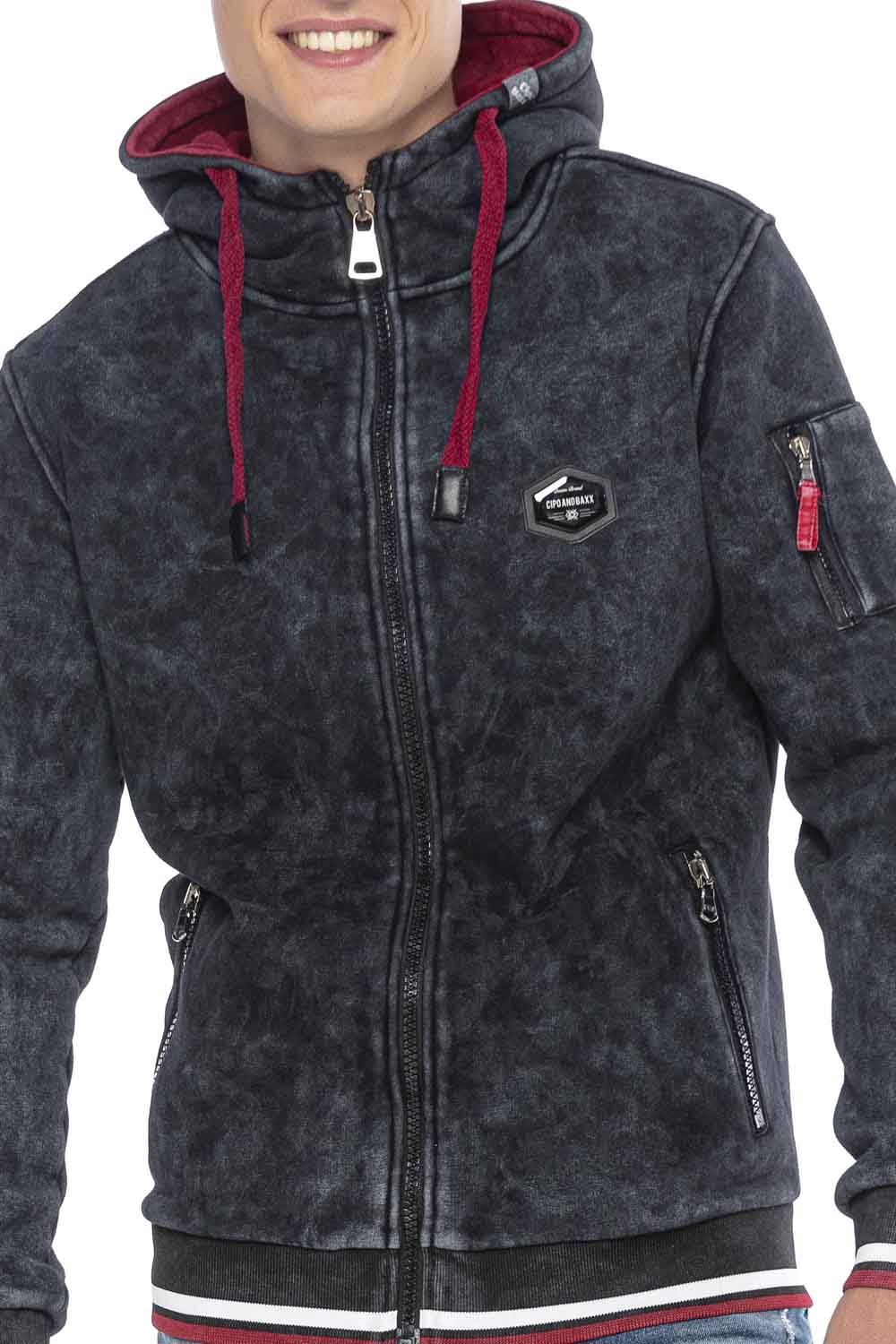 CL418 SUDADERA CON CAPUCHA PARA HOMBRE