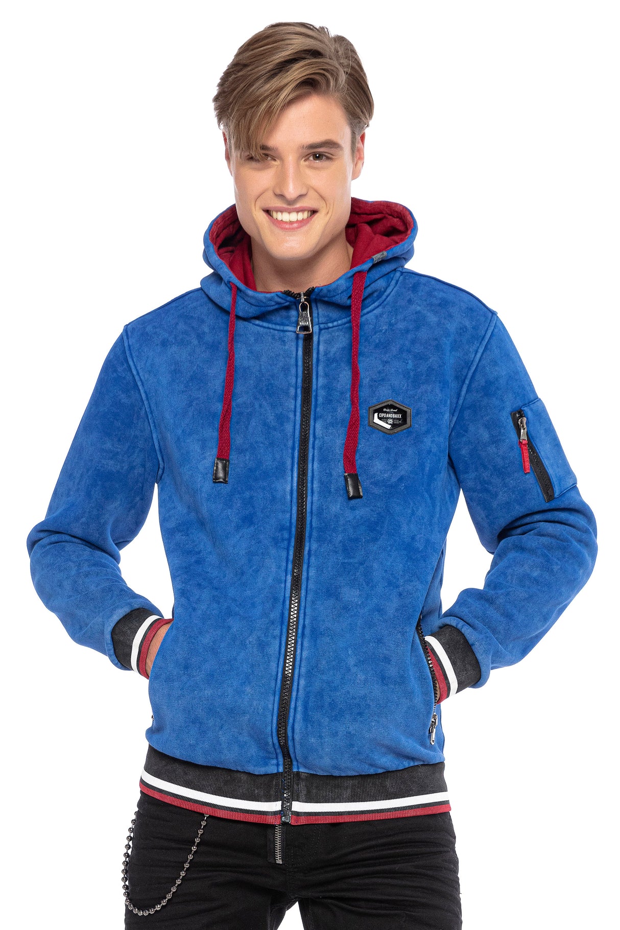 CL418 SUDADERA CON CAPUCHA PARA HOMBRE
