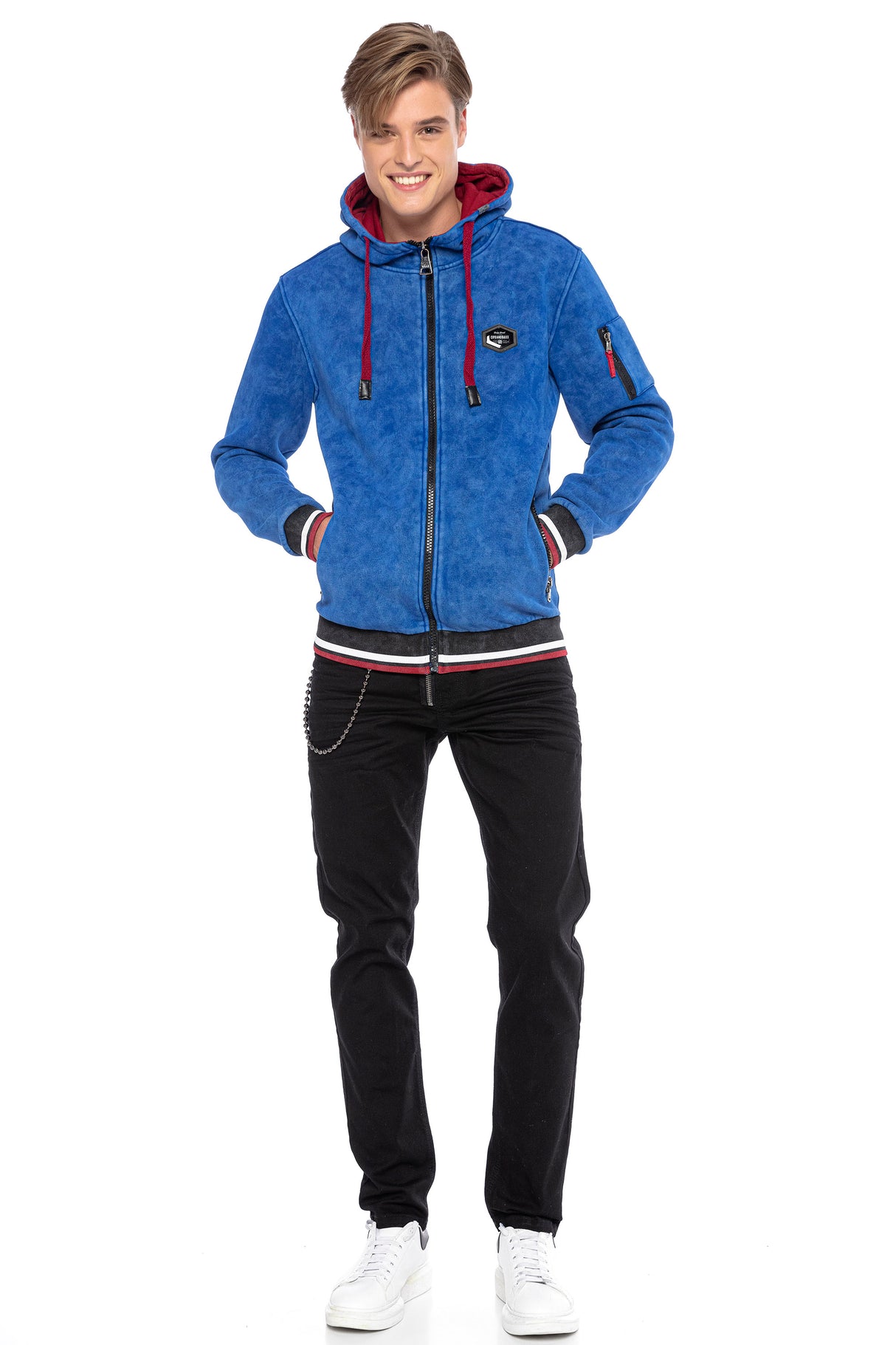 CL418 SUDADERA CON CAPUCHA PARA HOMBRE