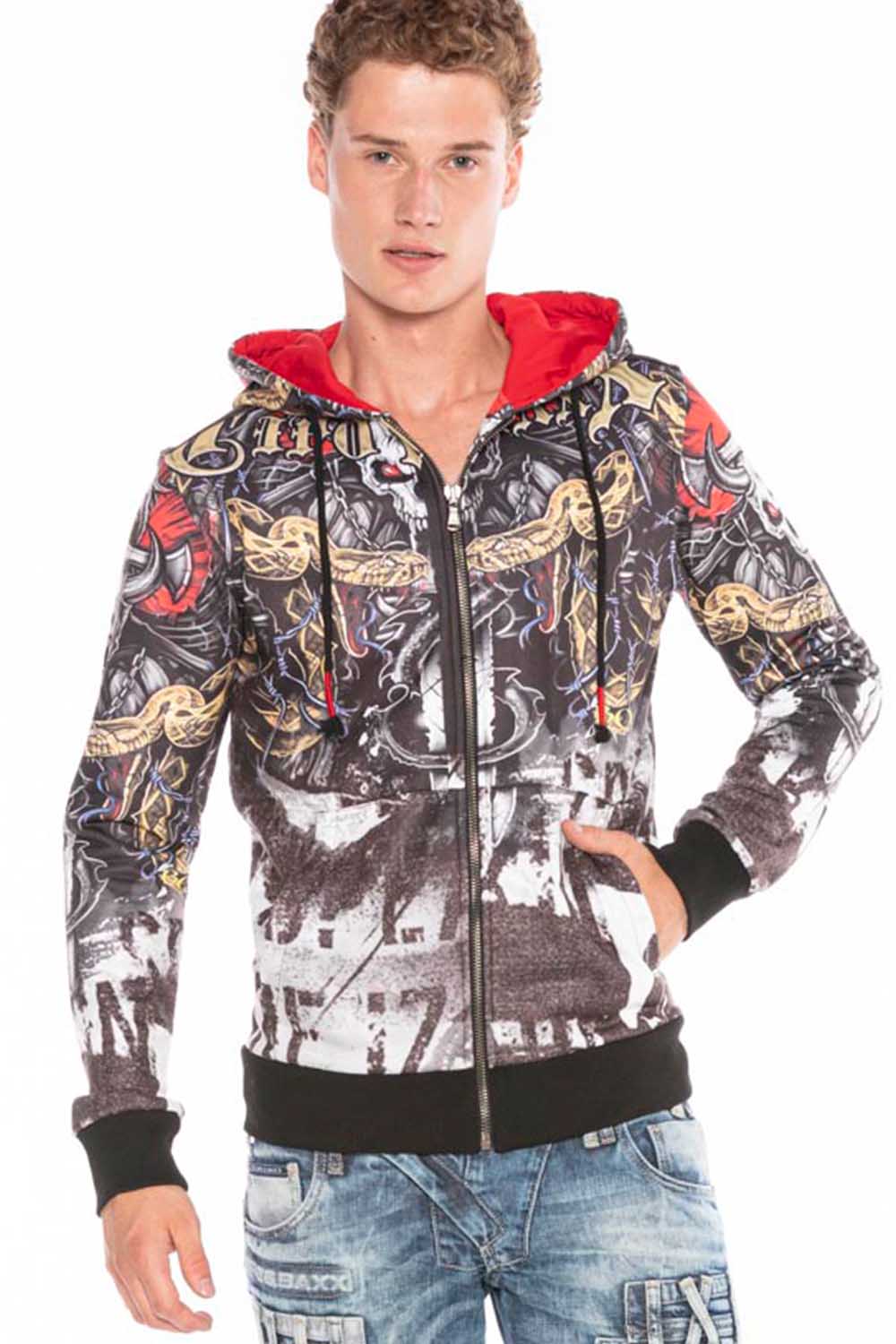 CL417 MEN'S HOODIE SWEATJACKET