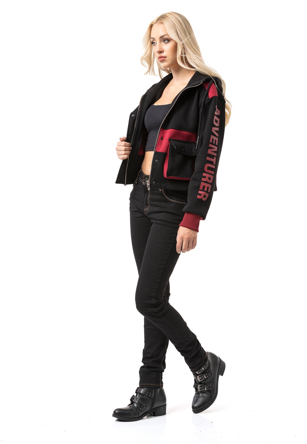 WL383 Women Sweat Jacket – Stylish & Functional