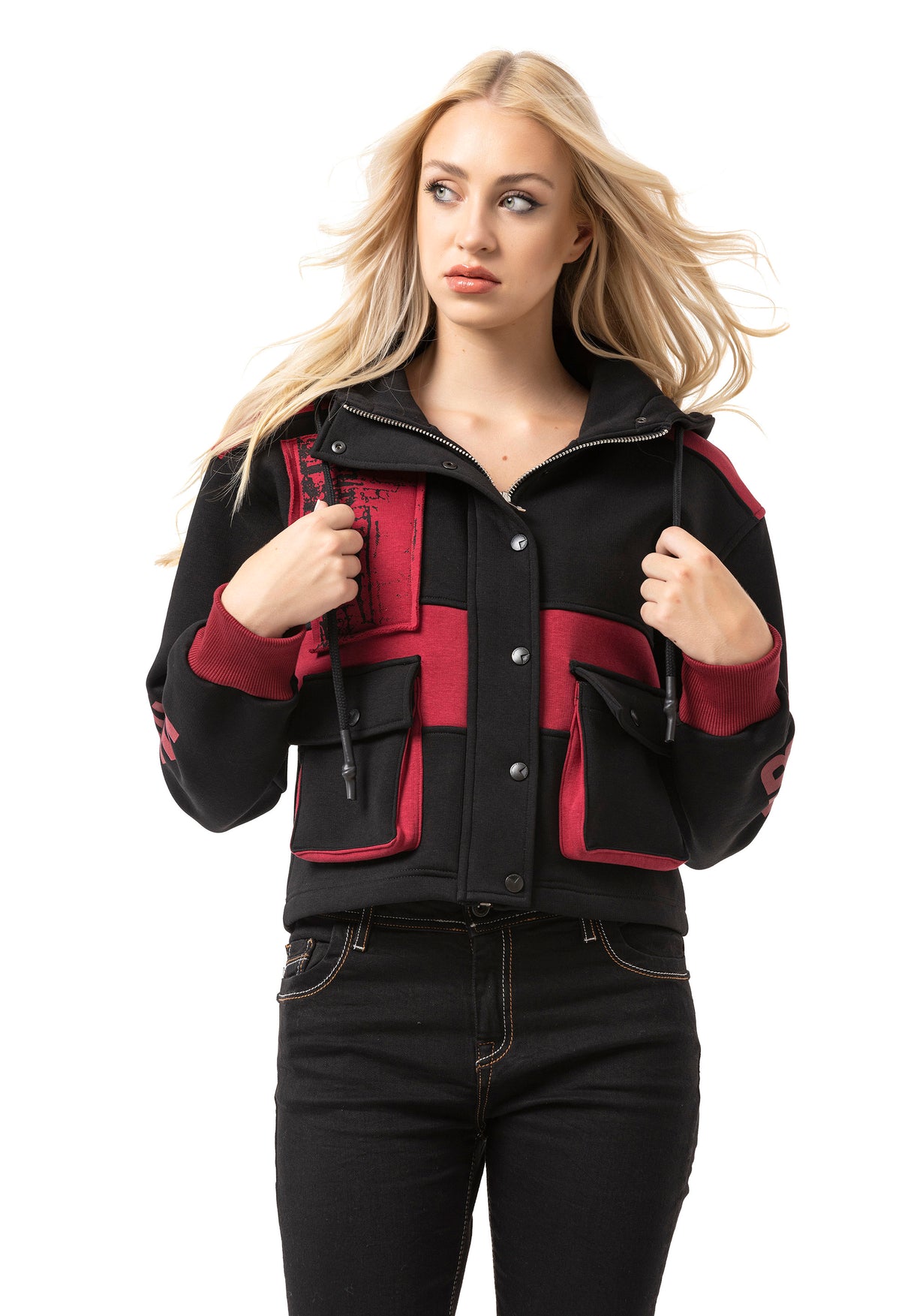 WL383 Women Sweat Jacket – Stylish & Functional