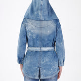 WJ117 Veste en jean dans un design à deux roches