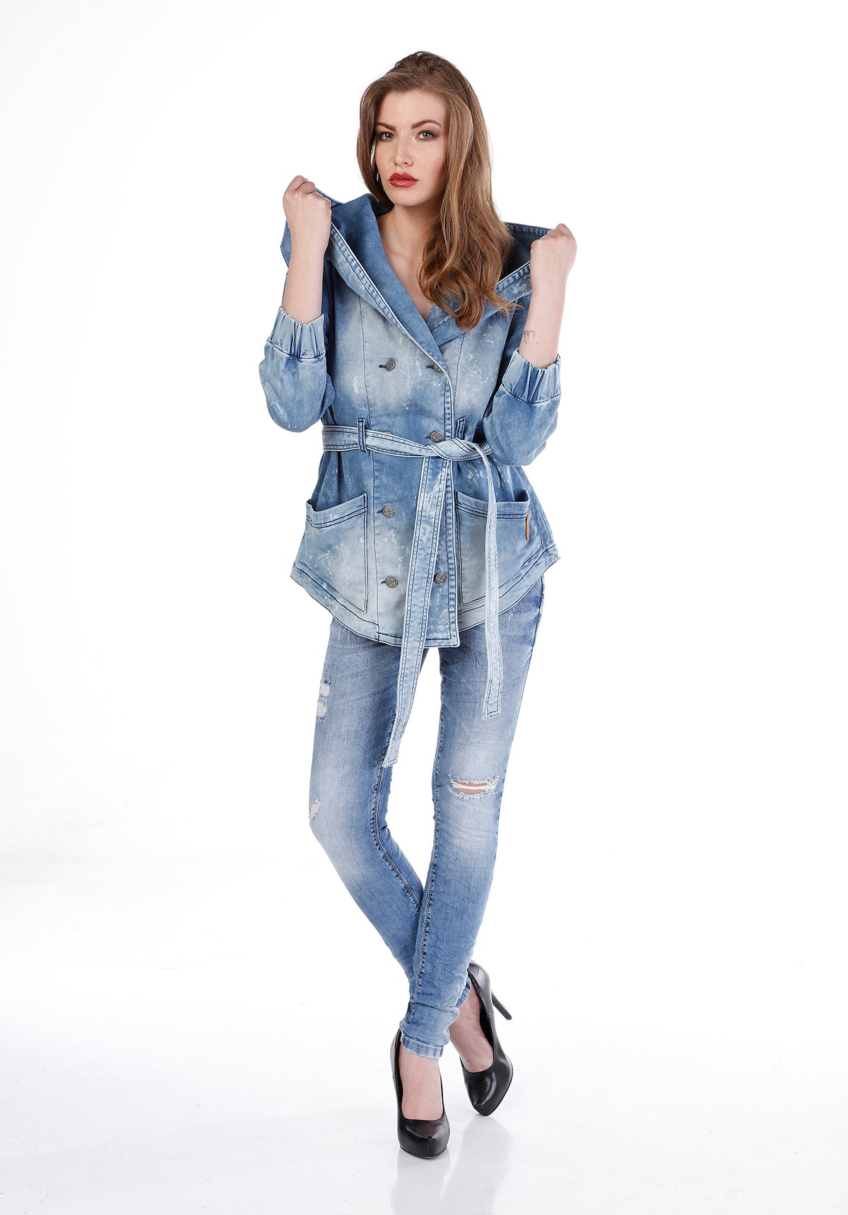 WJ117 Chaqueta vaquera para mujer