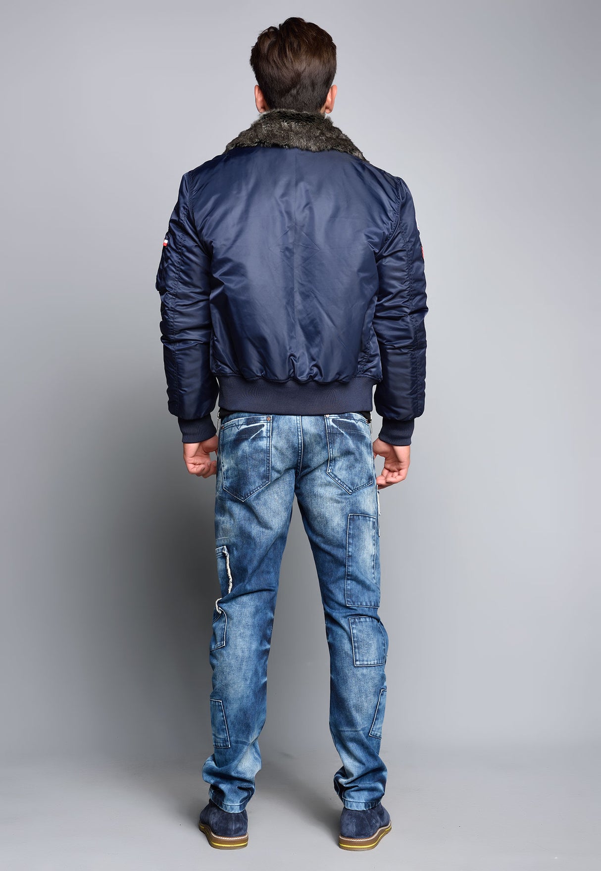 CM108 chaqueta de invierno para hombres verde