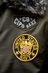 CM108 chaqueta de invierno para hombres verde