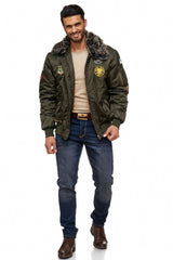 CM108 chaqueta de invierno para hombres verde