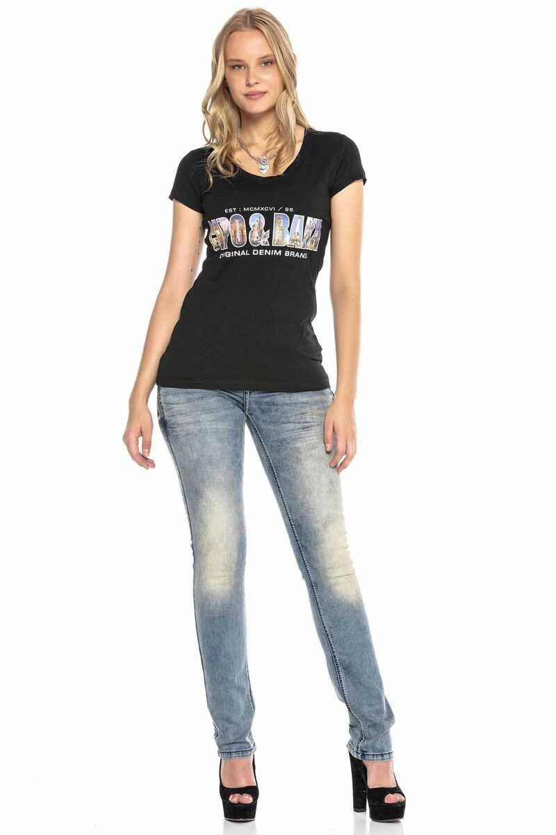 WD421 Jeans Slim-Fit avec un rivet Stock