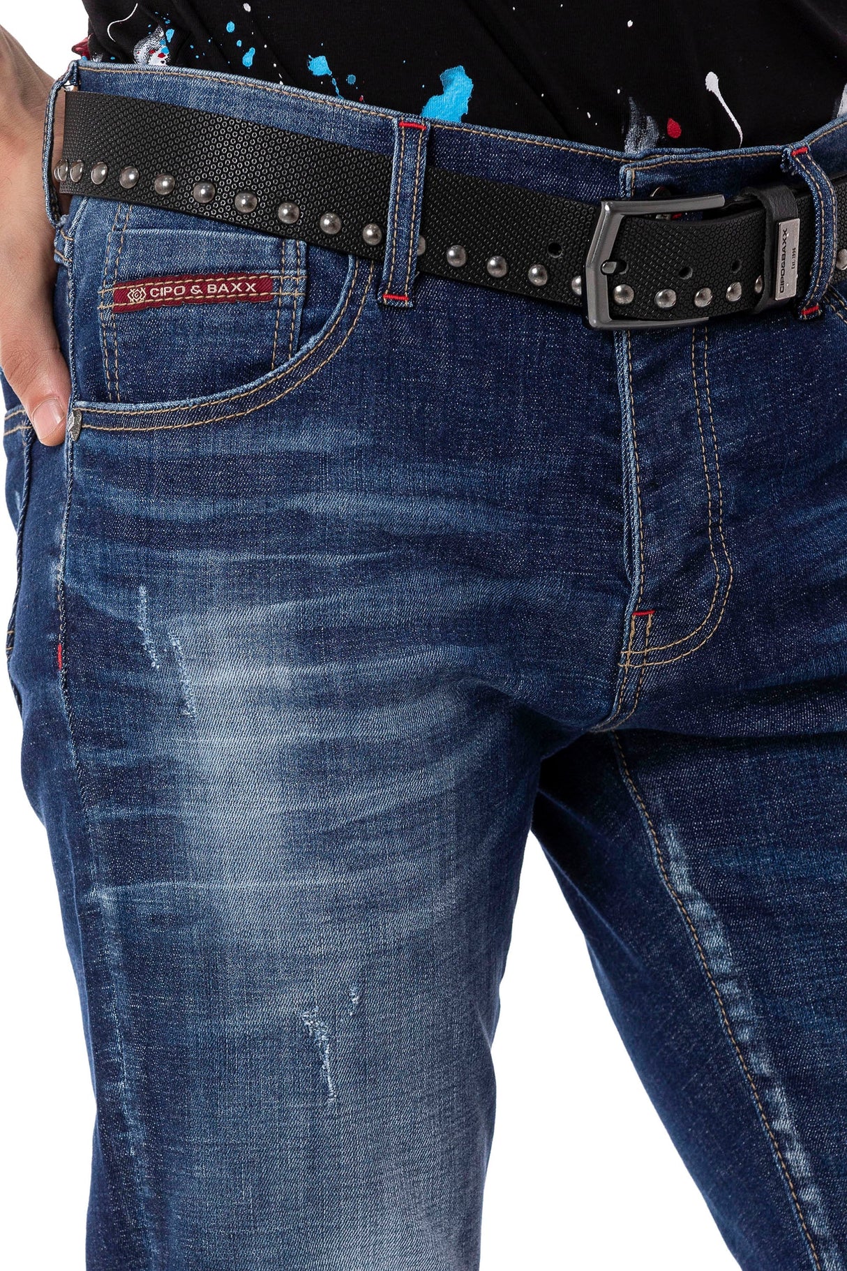 CD804 Jeans rectos para Hombre