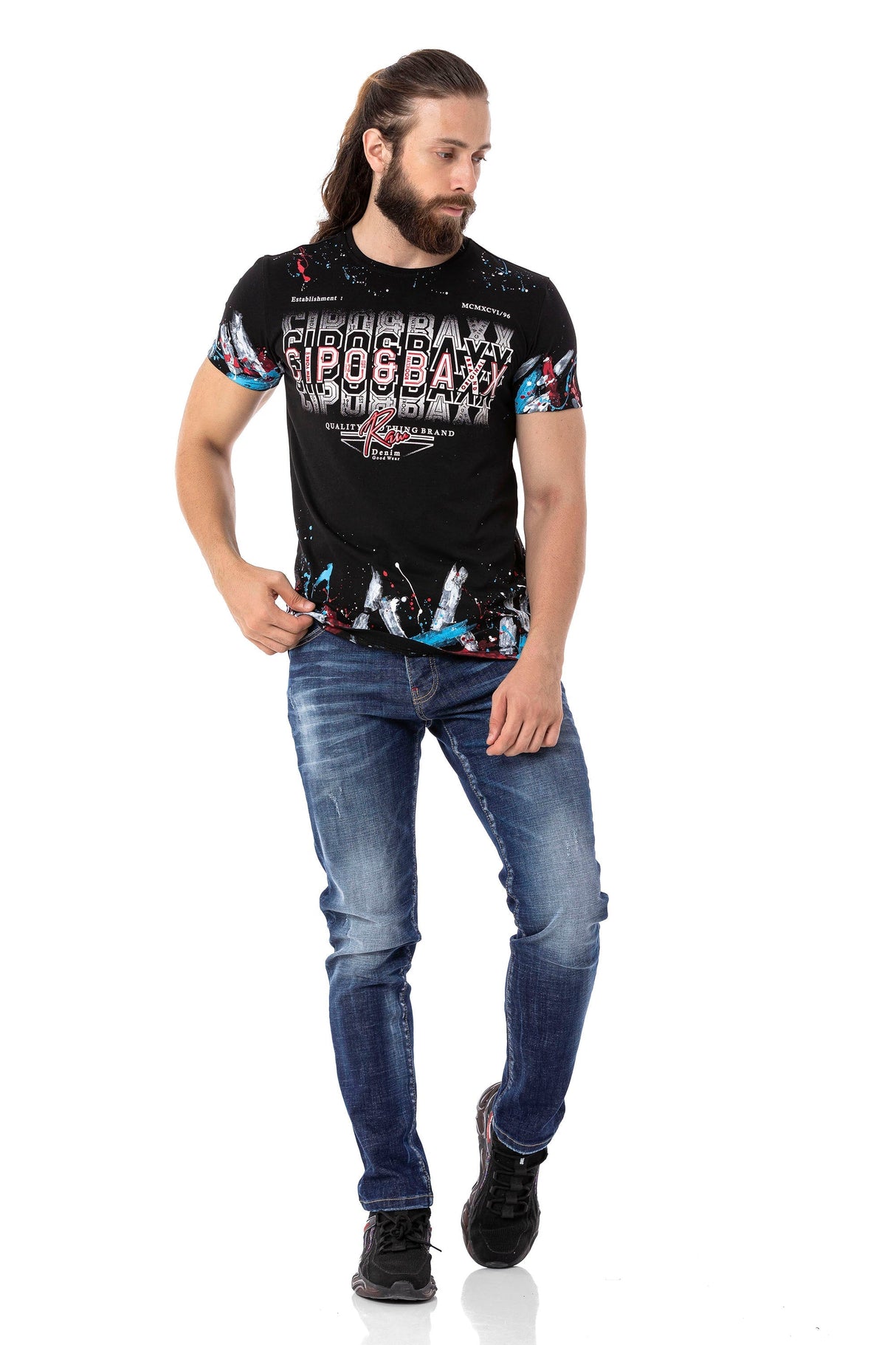 CD804 Jeans rectos para Hombre