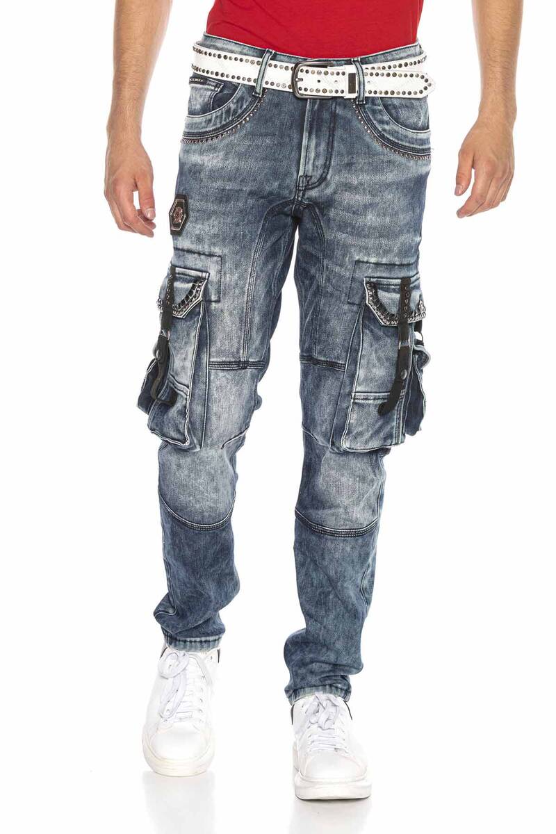 CD650 Men's Straight Fit jJans with cool Cargopockets