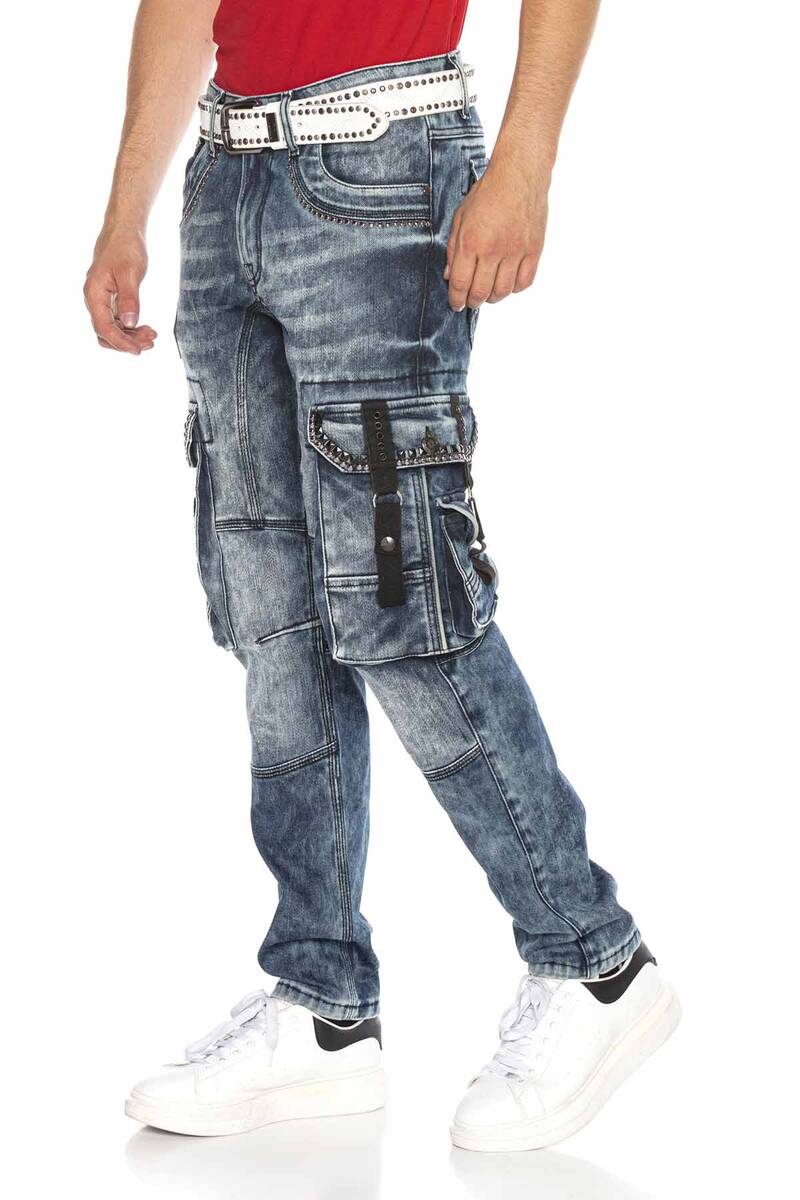 CD650 Men's Straight Fit jJans with cool Cargopockets