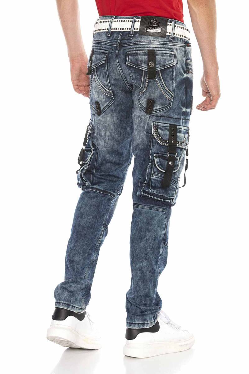 CD650 Men's Straight Fit jJans with cool Cargopockets