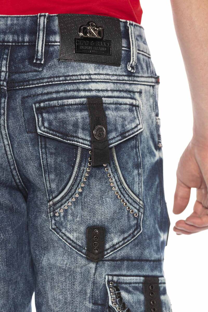 CD650 Men's Straight Fit jJans with cool Cargopockets