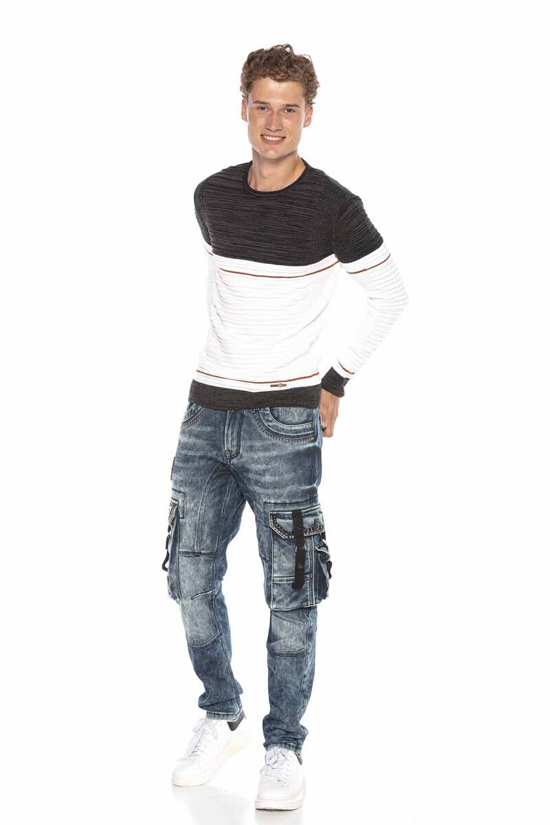 CD650 Men's Straight Fit jJans with cool Cargopockets