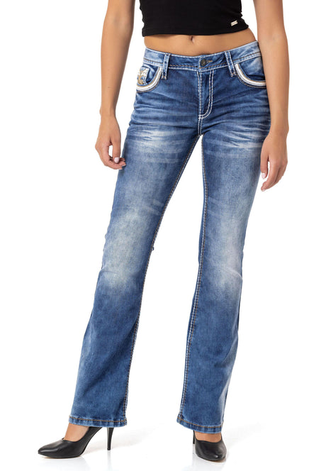 WD514 Dames Bootcut-Jeans